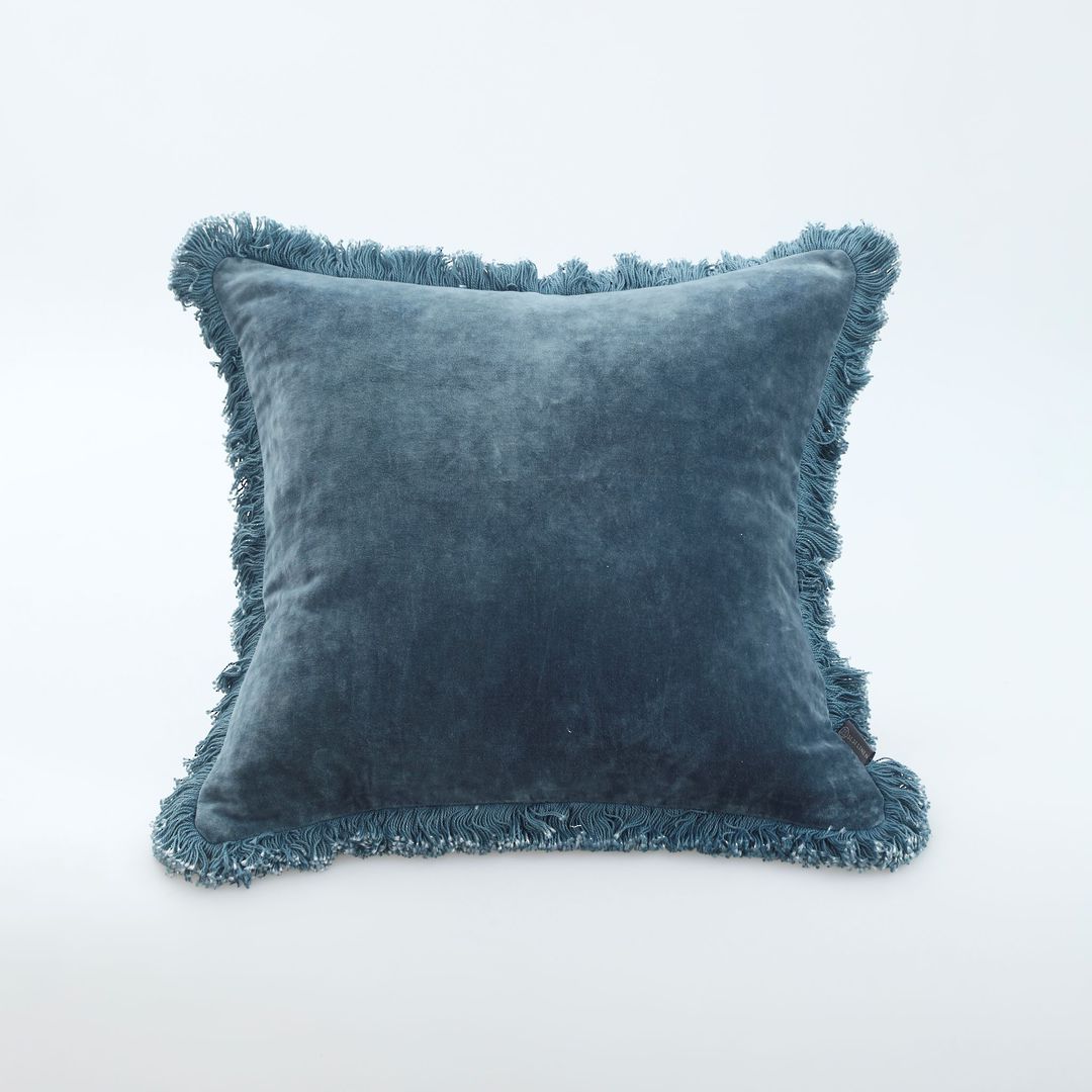 MM Linen - Sabel Cushions - Bluestone image 2